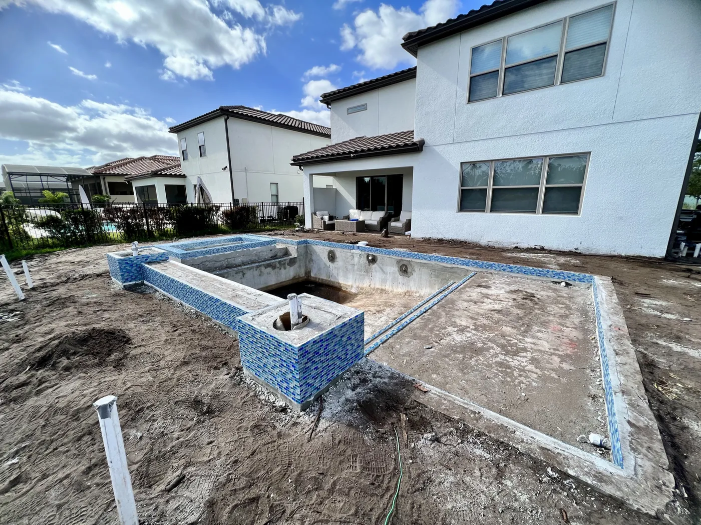 Tile before the deck