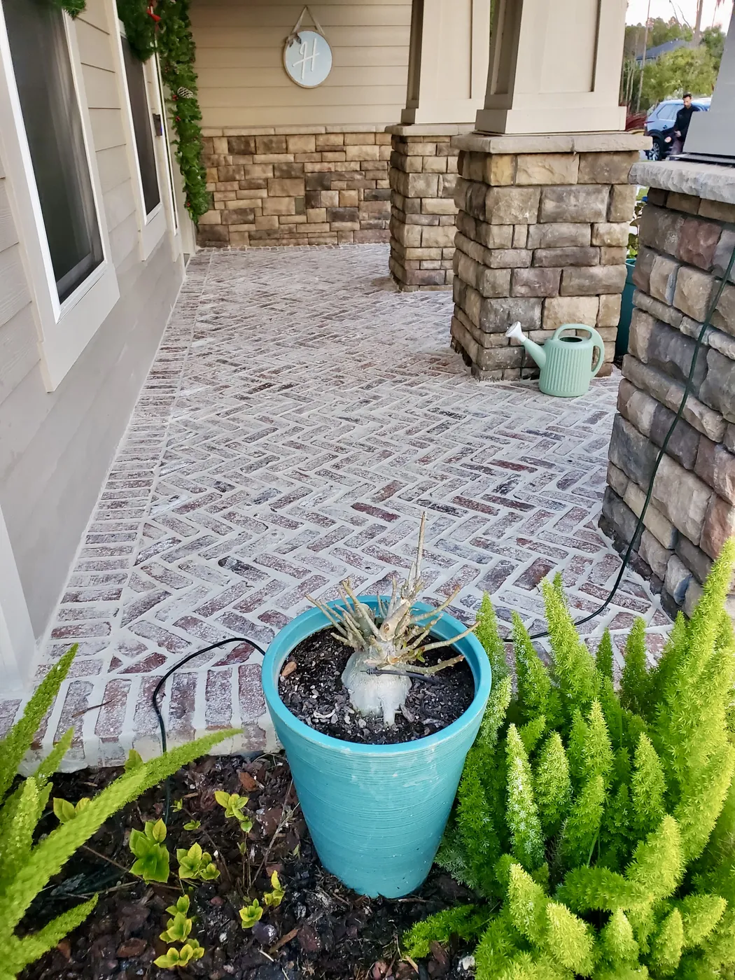 Brick walkway